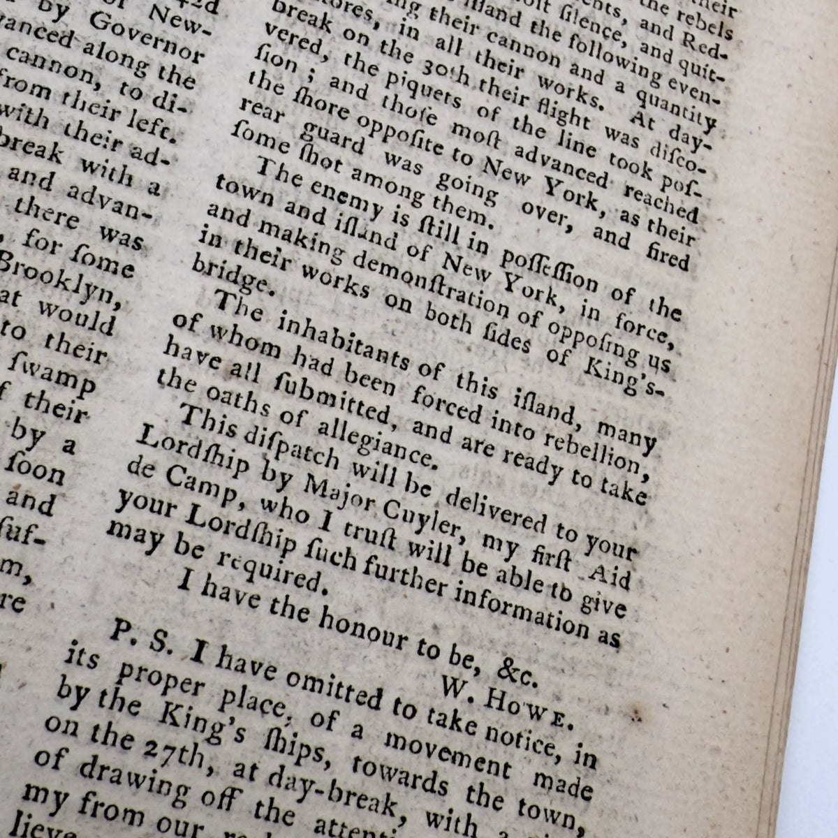 1776 Gentleman's Magazine for October and Supplement for the Year 1776, with folding map Illustrating the late Engagement in Long Island