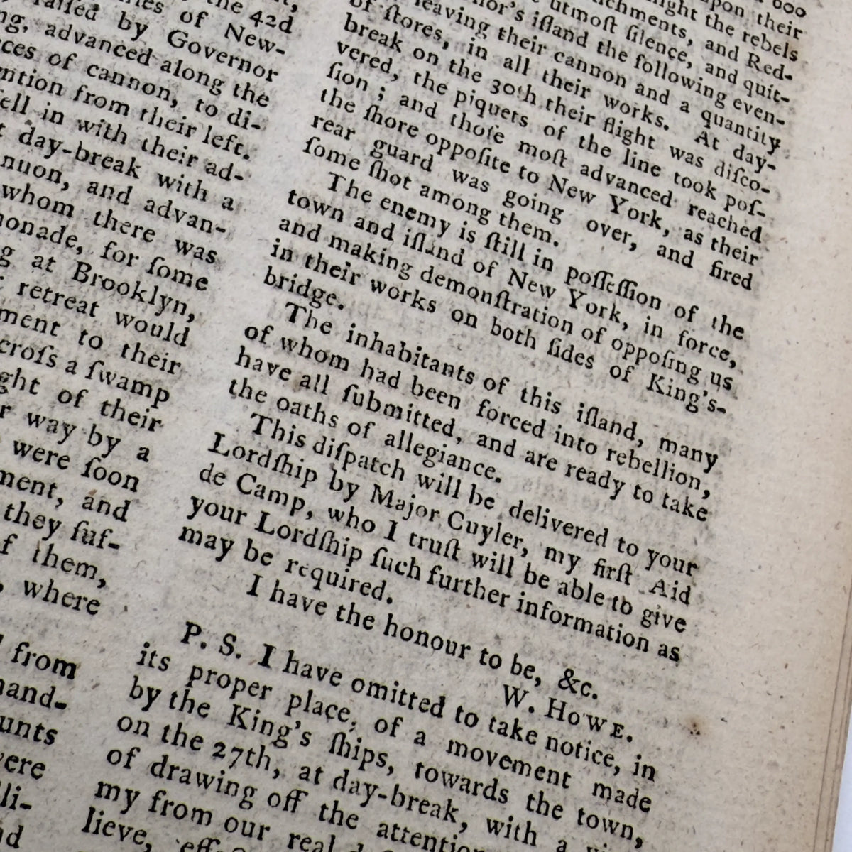 1776 Gentleman's Magazine for October and Supplement for the Year 1776, with folding map Illustrating the late Engagement in Long Island
