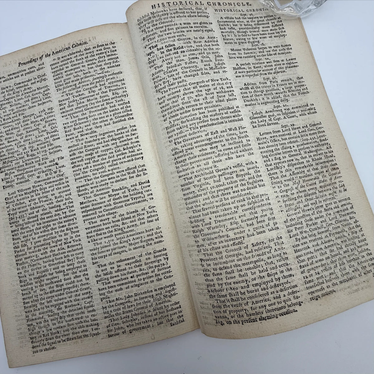 1776 Gentleman's Magazine for October and Supplement for the Year 1776, with folding map Illustrating the late Engagement in Long Island
