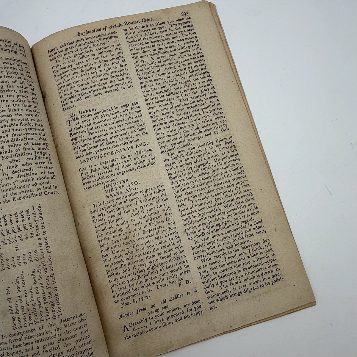 1776 Gentleman's Magazine for October and Supplement for the Year 1776, with folding map Illustrating the late Engagement in Long Island