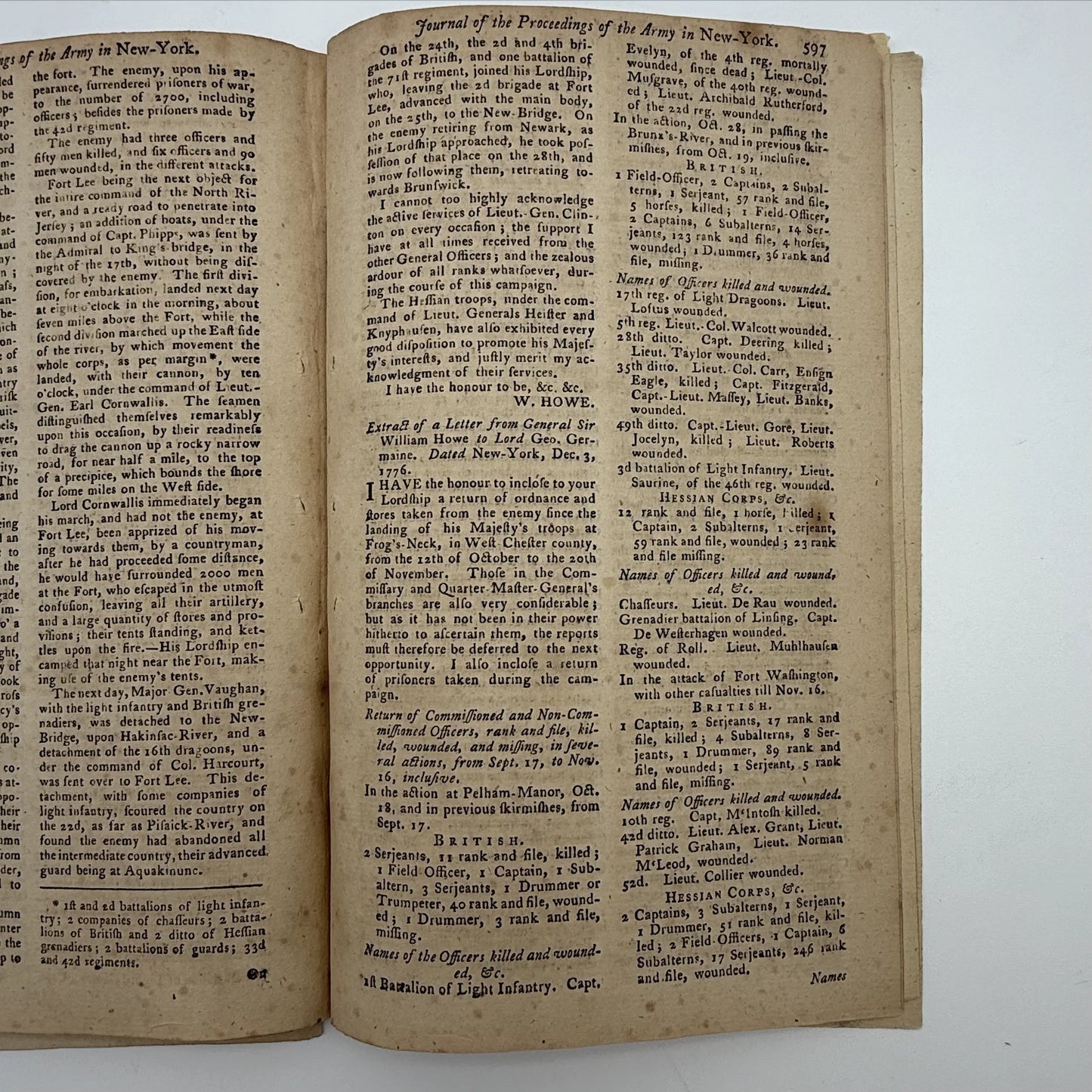 1776 Gentleman's Magazine for October and Supplement for the Year 1776, with folding map Illustrating the late Engagement in Long Island