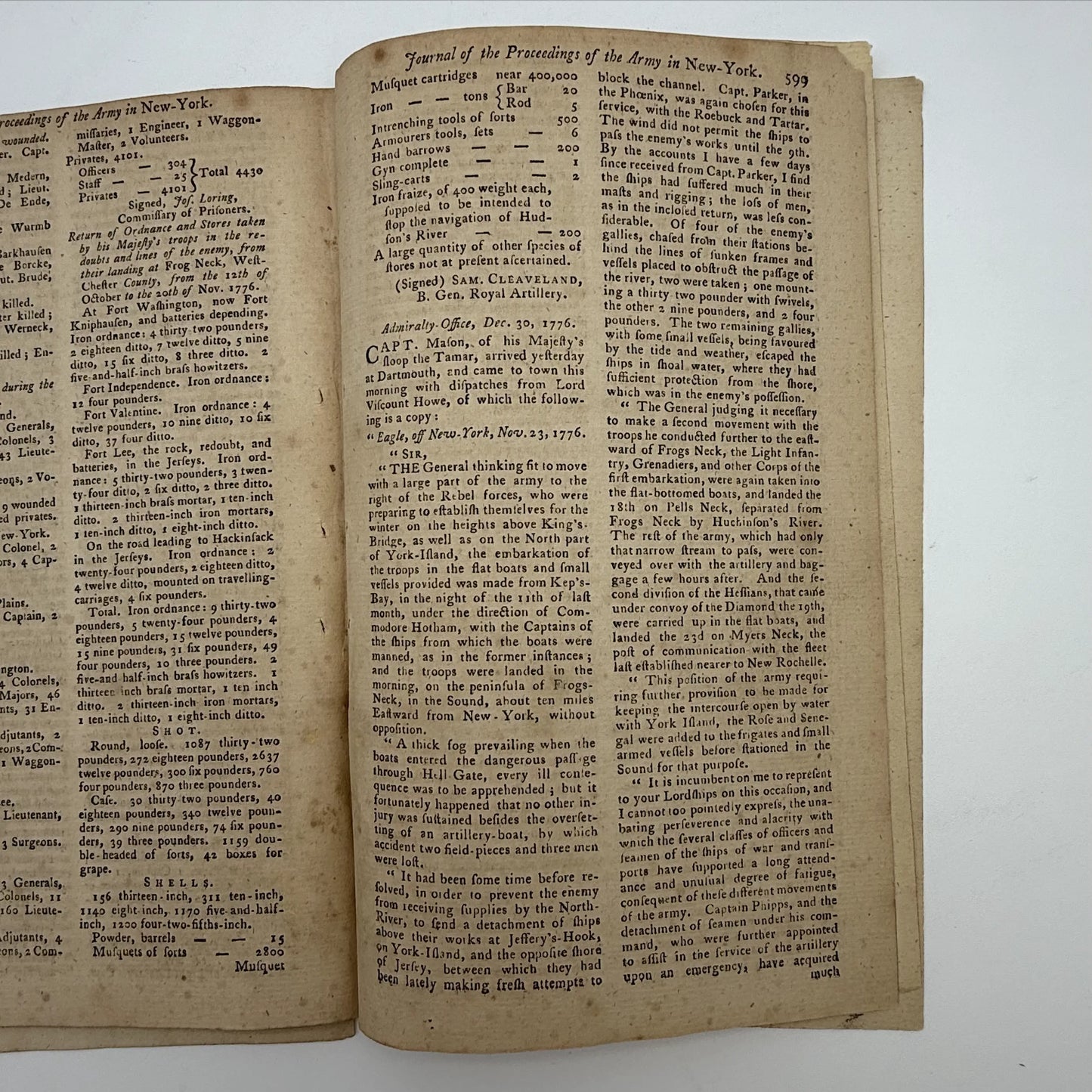 1776 Gentleman's Magazine for October and Supplement for the Year 1776, with folding map Illustrating the late Engagement in Long Island
