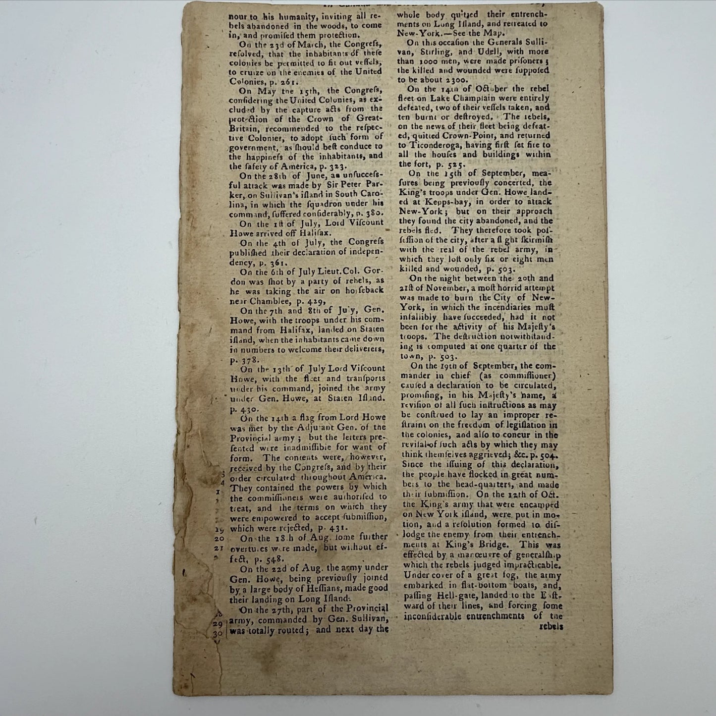 1776 Gentleman's Magazine for October and Supplement for the Year 1776, with folding map Illustrating the late Engagement in Long Island