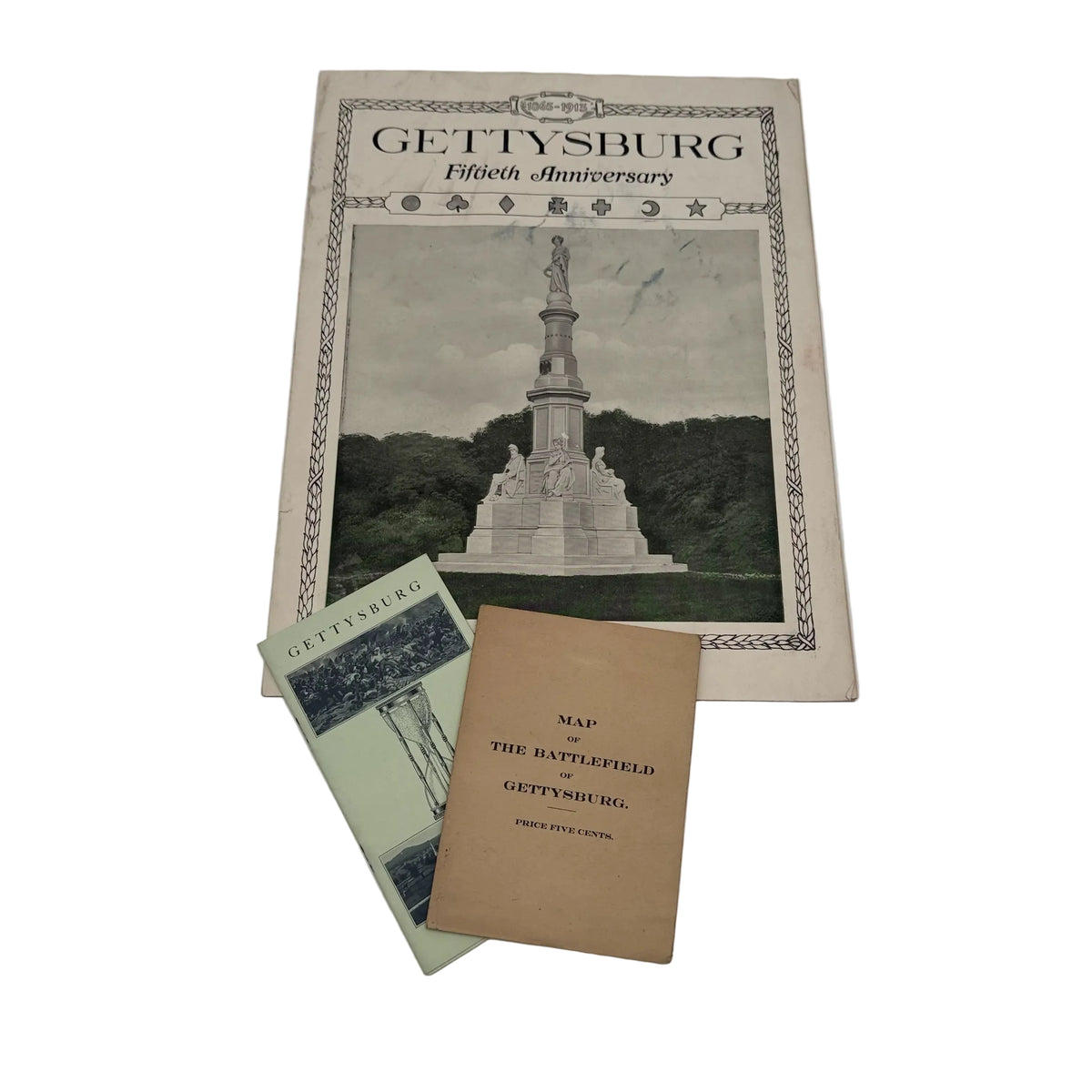Gettysburg Fiftieth Anniversary, with map and pamphlet