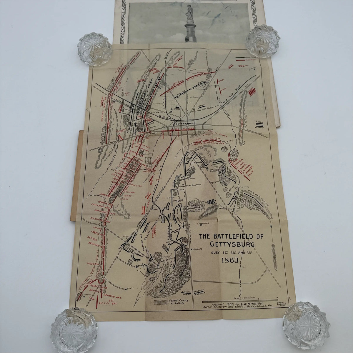 Gettysburg Fiftieth Anniversary, with map and pamphlet