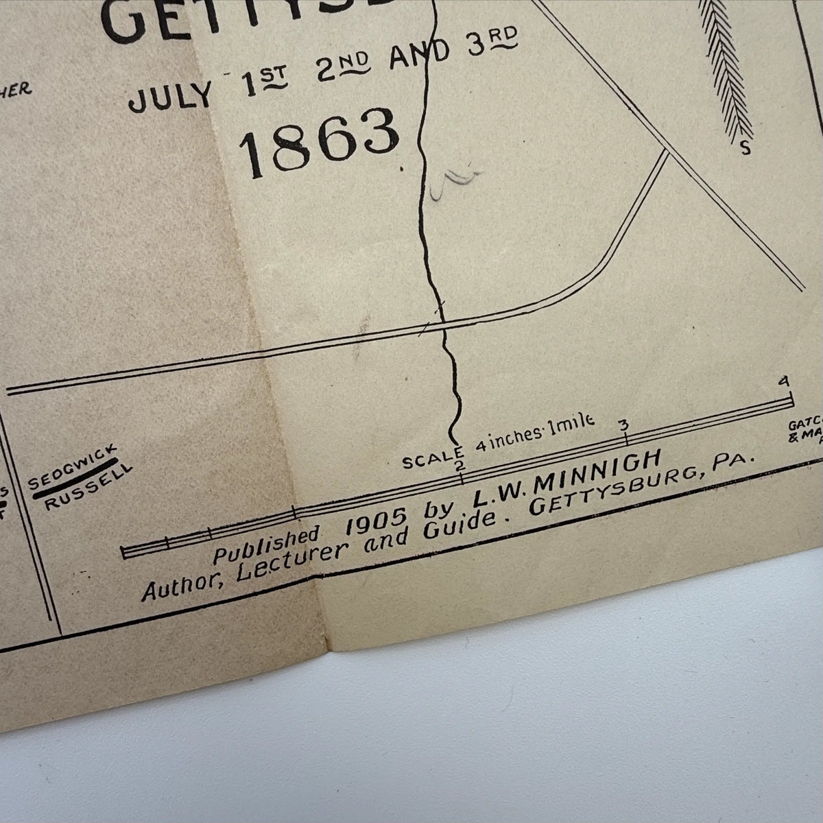 Gettysburg Fiftieth Anniversary, with map and pamphlet