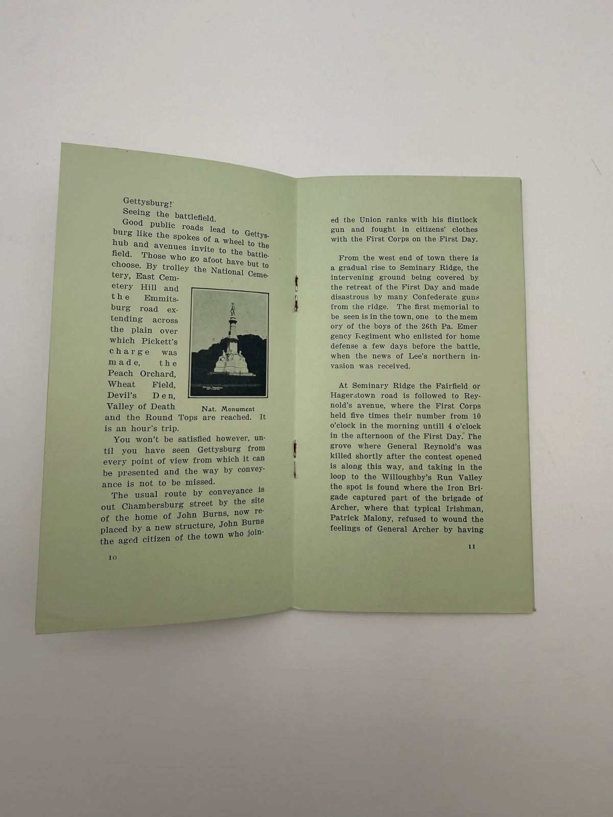 Gettysburg Fiftieth Anniversary, with map and pamphlet