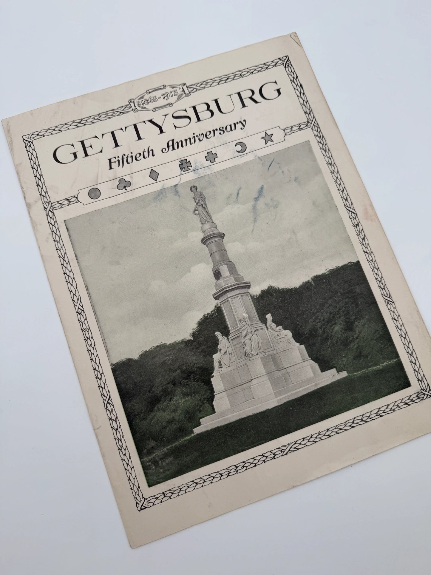Gettysburg Fiftieth Anniversary, with map and pamphlet