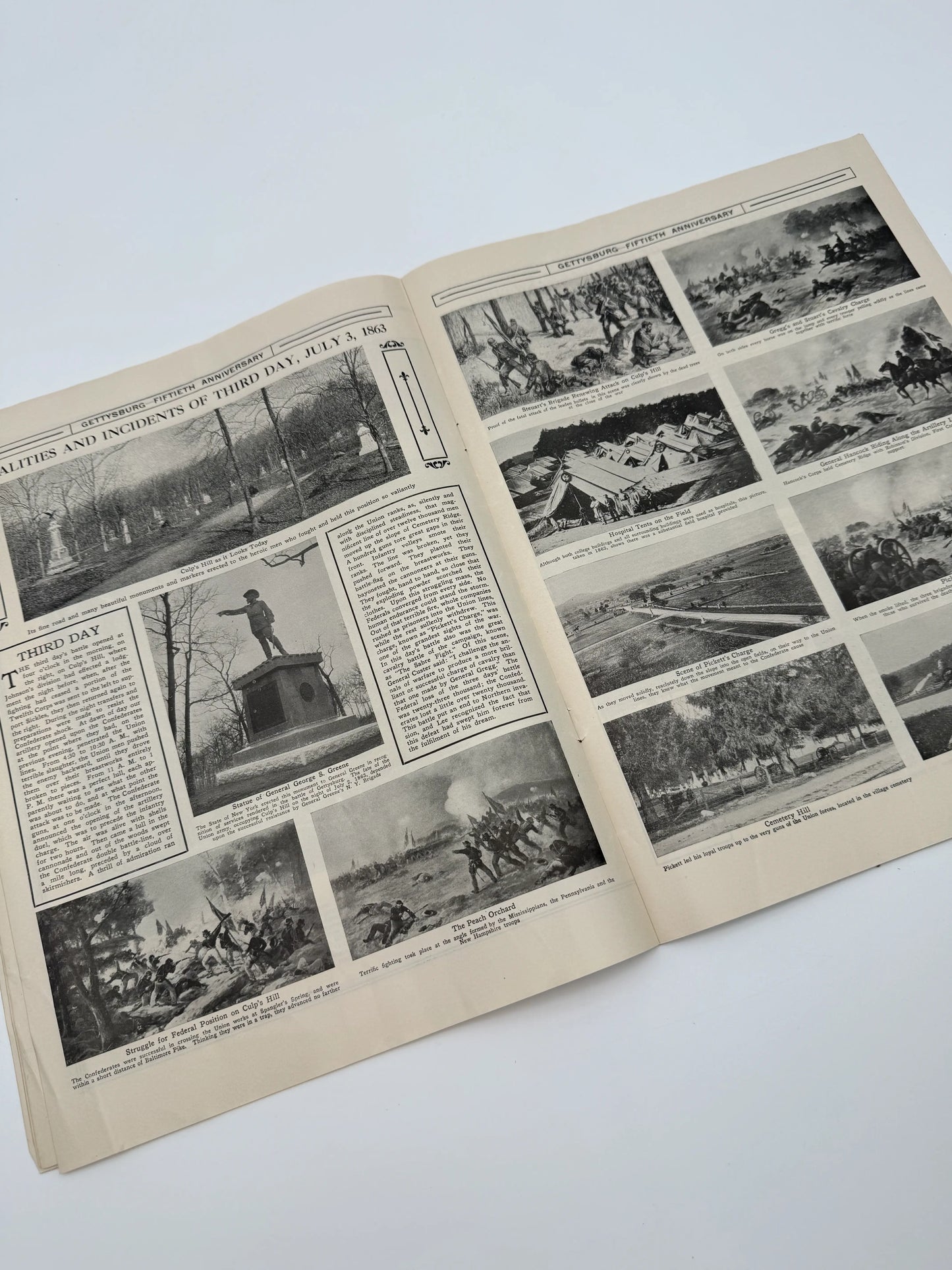 Gettysburg Fiftieth Anniversary, with map and pamphlet