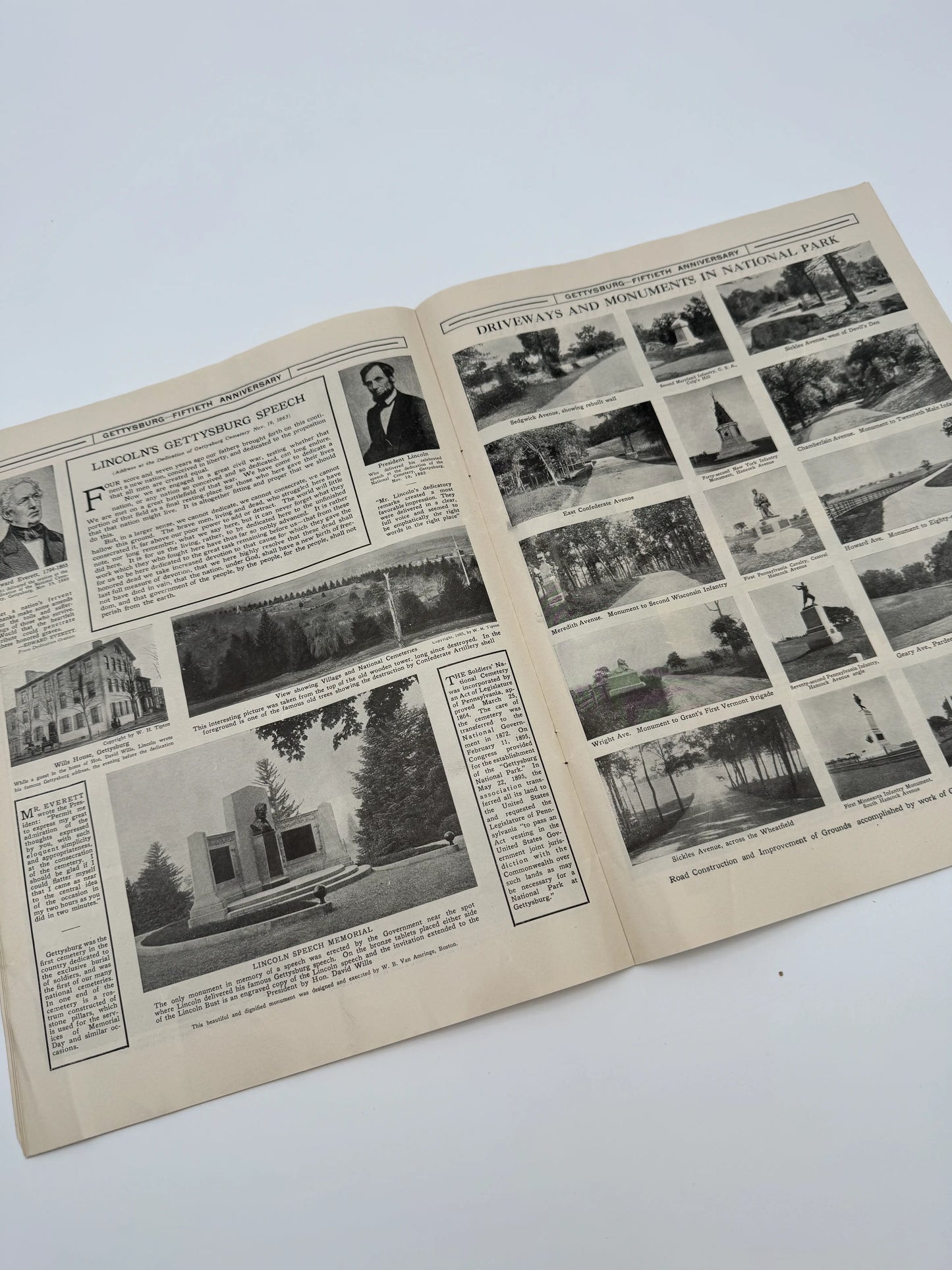 Gettysburg Fiftieth Anniversary, with map and pamphlet