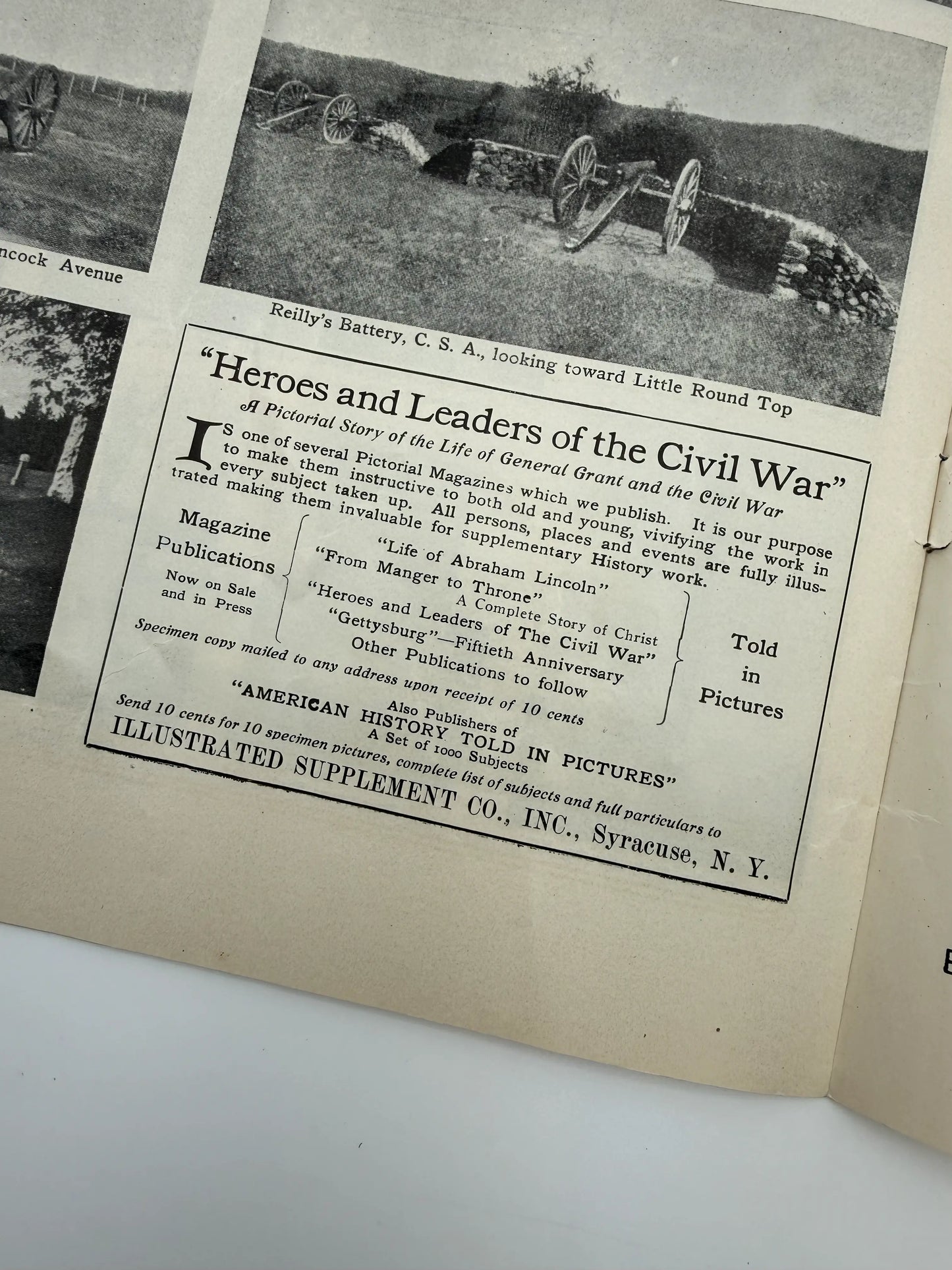 Gettysburg Fiftieth Anniversary, with map and pamphlet