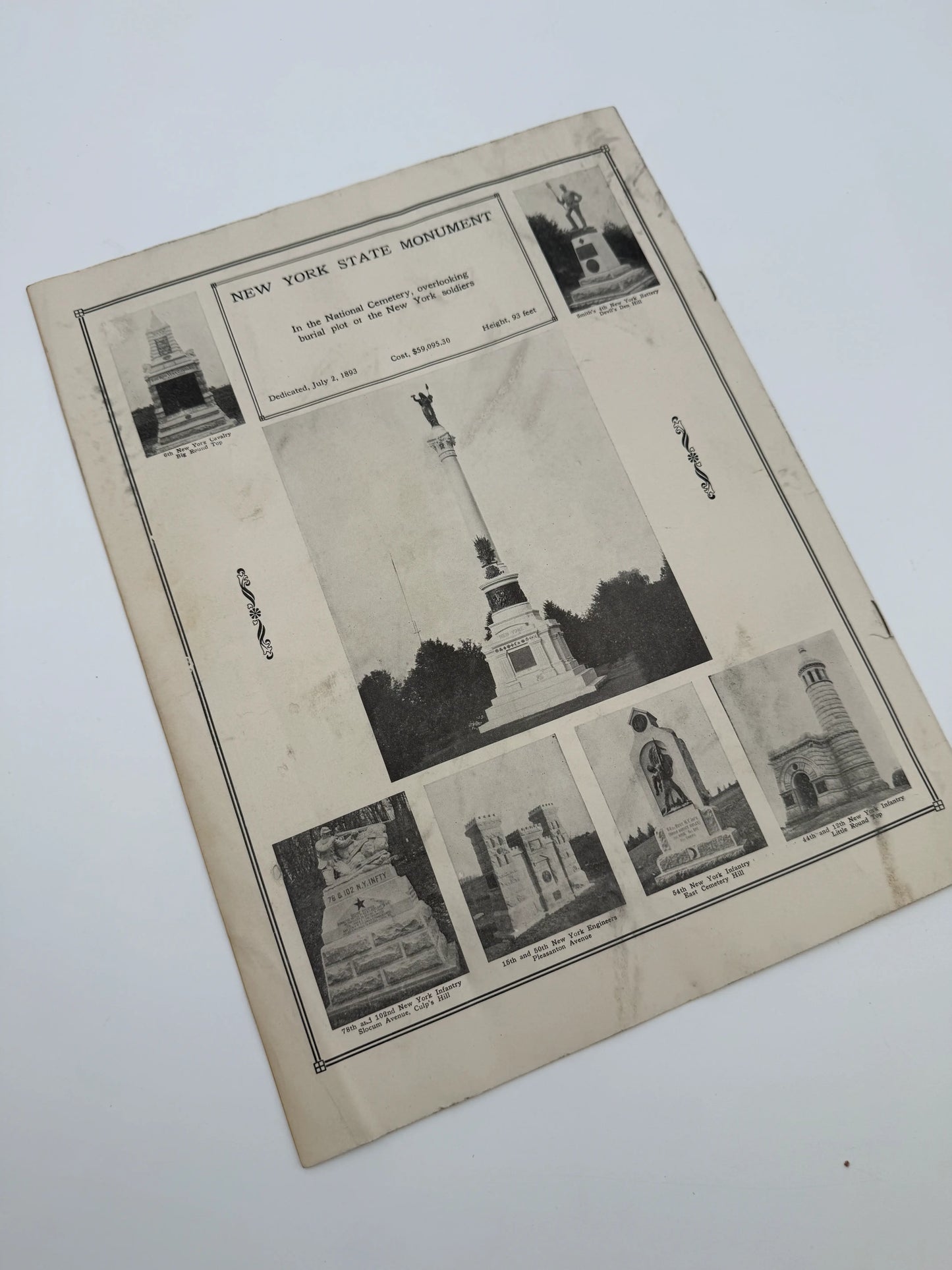 Gettysburg Fiftieth Anniversary, with map and pamphlet