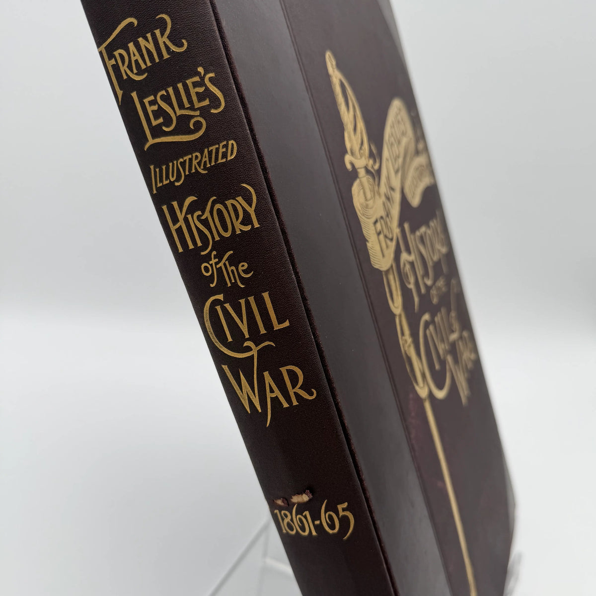 "Frank Leslie's Illustrated History of the Civil War" edited by Louis Shepheard Moat — 1895 — with authographs from two Civil War Generals