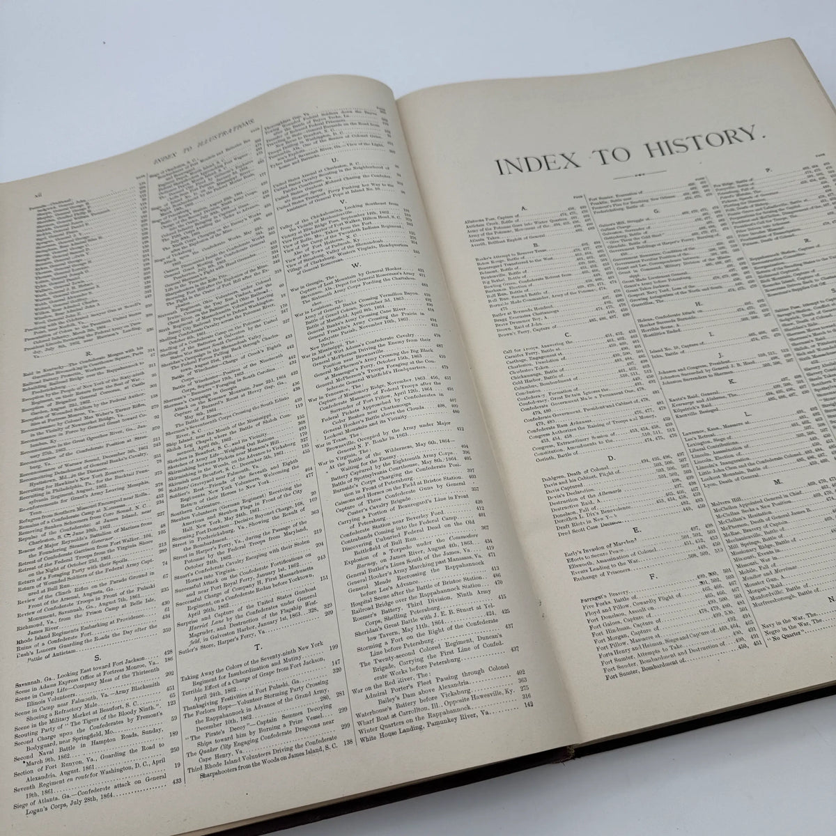 "Frank Leslie's Illustrated History of the Civil War" edited by Louis Shepheard Moat — 1895 — with authographs from two Civil War Generals