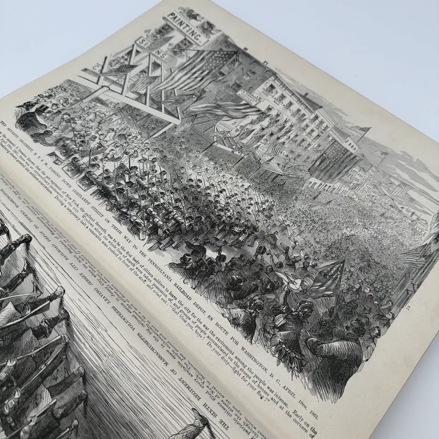 "Frank Leslie's Illustrated History of the Civil War" edited by Louis Shepheard Moat — 1895 — with authographs from two Civil War Generals