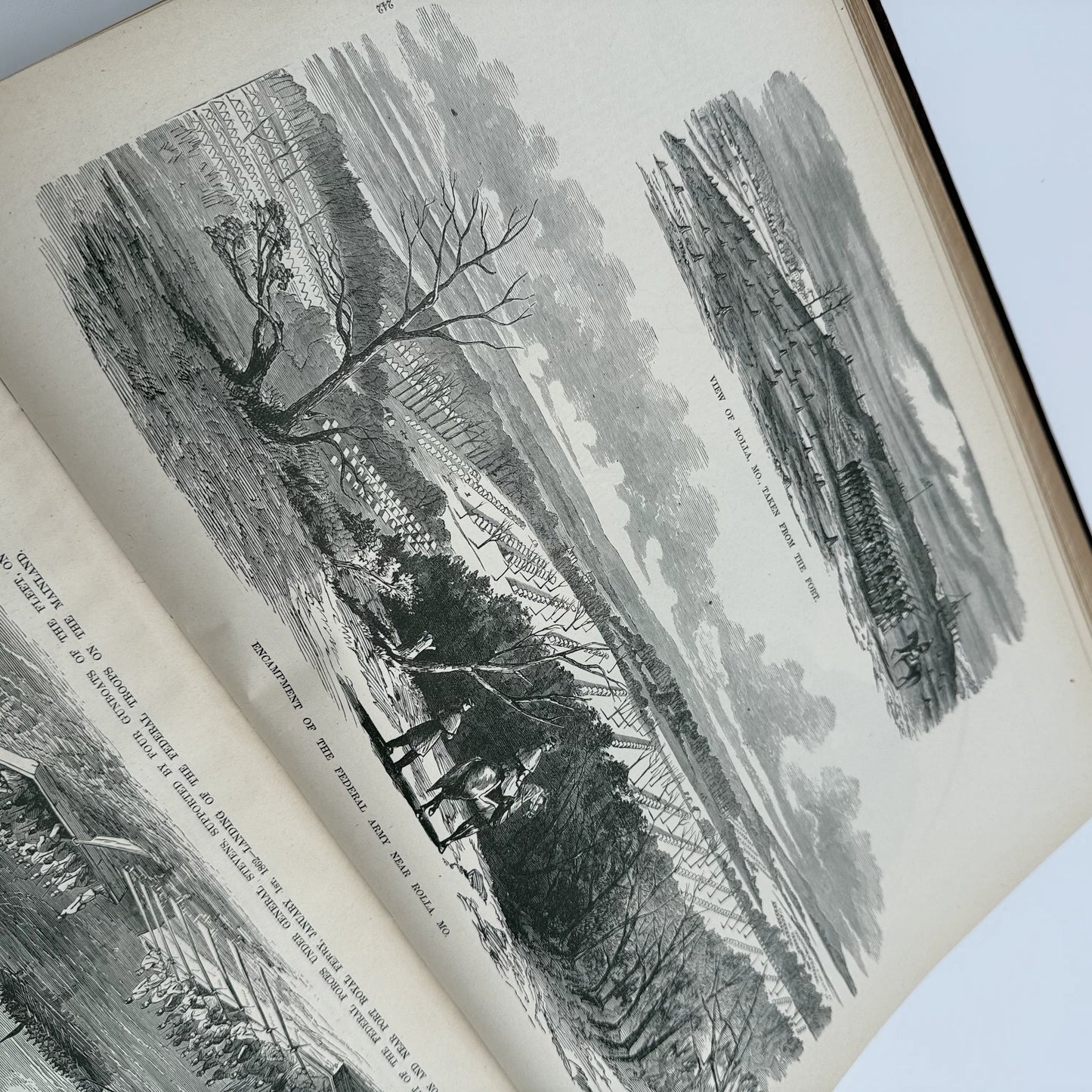 "Frank Leslie's Illustrated History of the Civil War" edited by Louis Shepheard Moat — 1895 — with authographs from two Civil War Generals