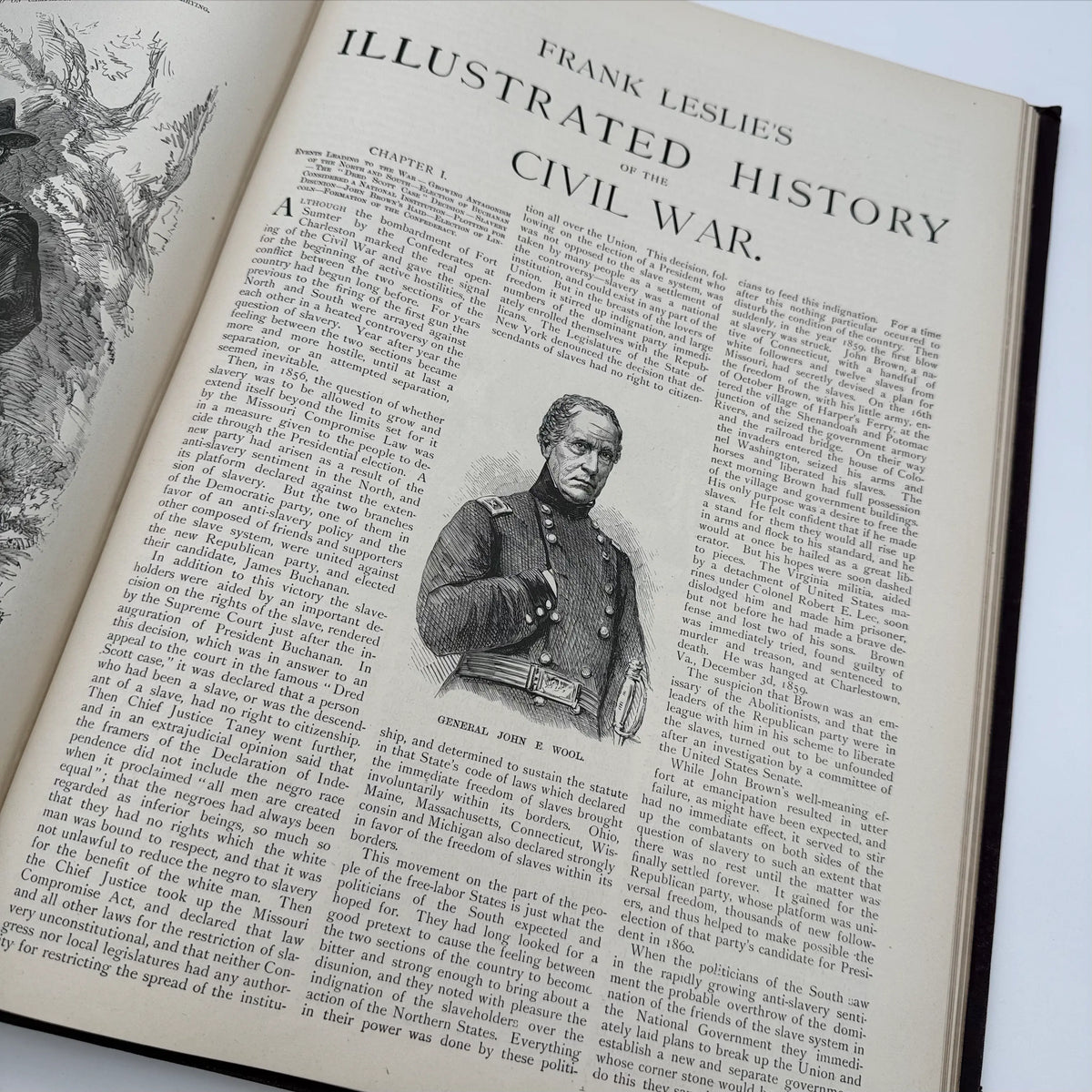 "Frank Leslie's Illustrated History of the Civil War" edited by Louis Shepheard Moat — 1895 — with authographs from two Civil War Generals