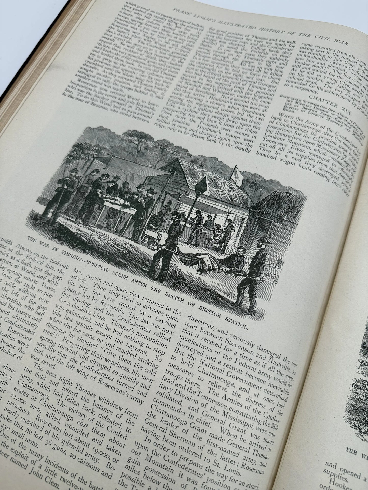 "Frank Leslie's Illustrated History of the Civil War" edited by Louis Shepheard Moat — 1895 — with authographs from two Civil War Generals