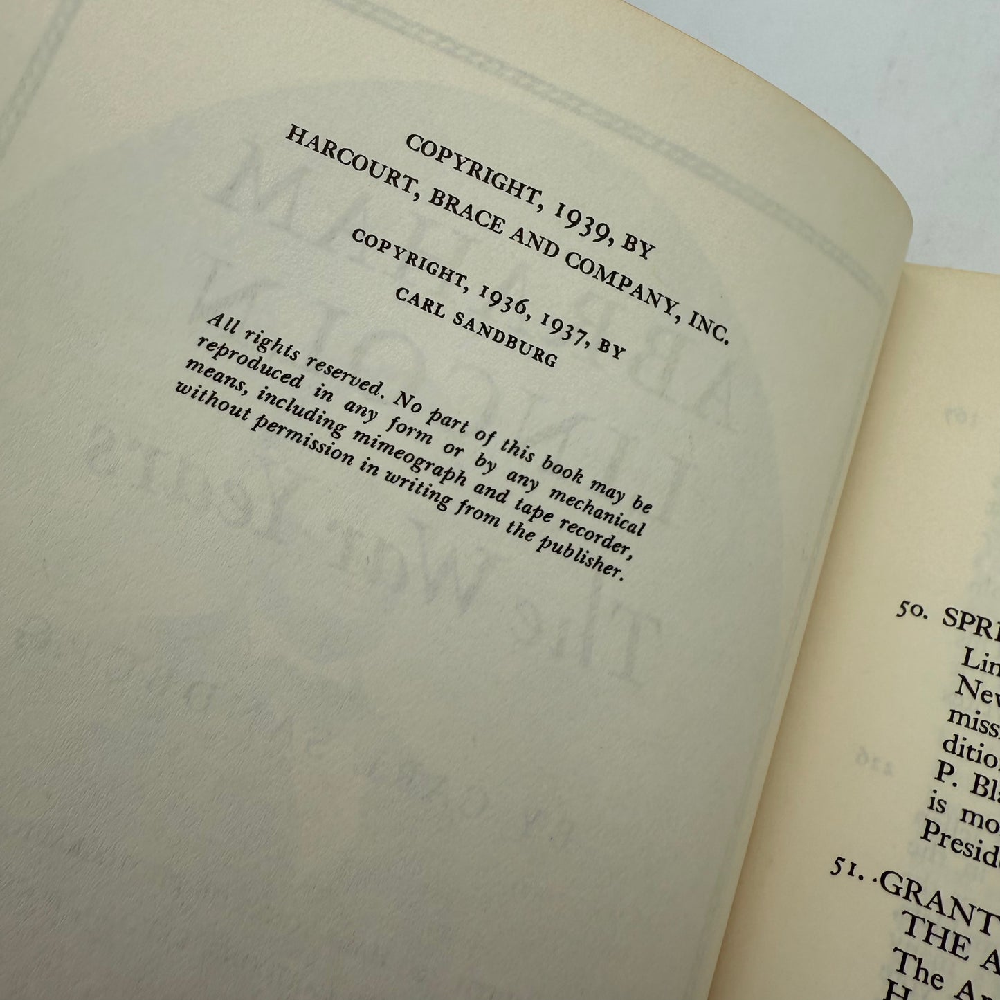 "Abraham Lincoln: The Prairie Years and The War Years" by Carl Sandburg — Complete six volume set