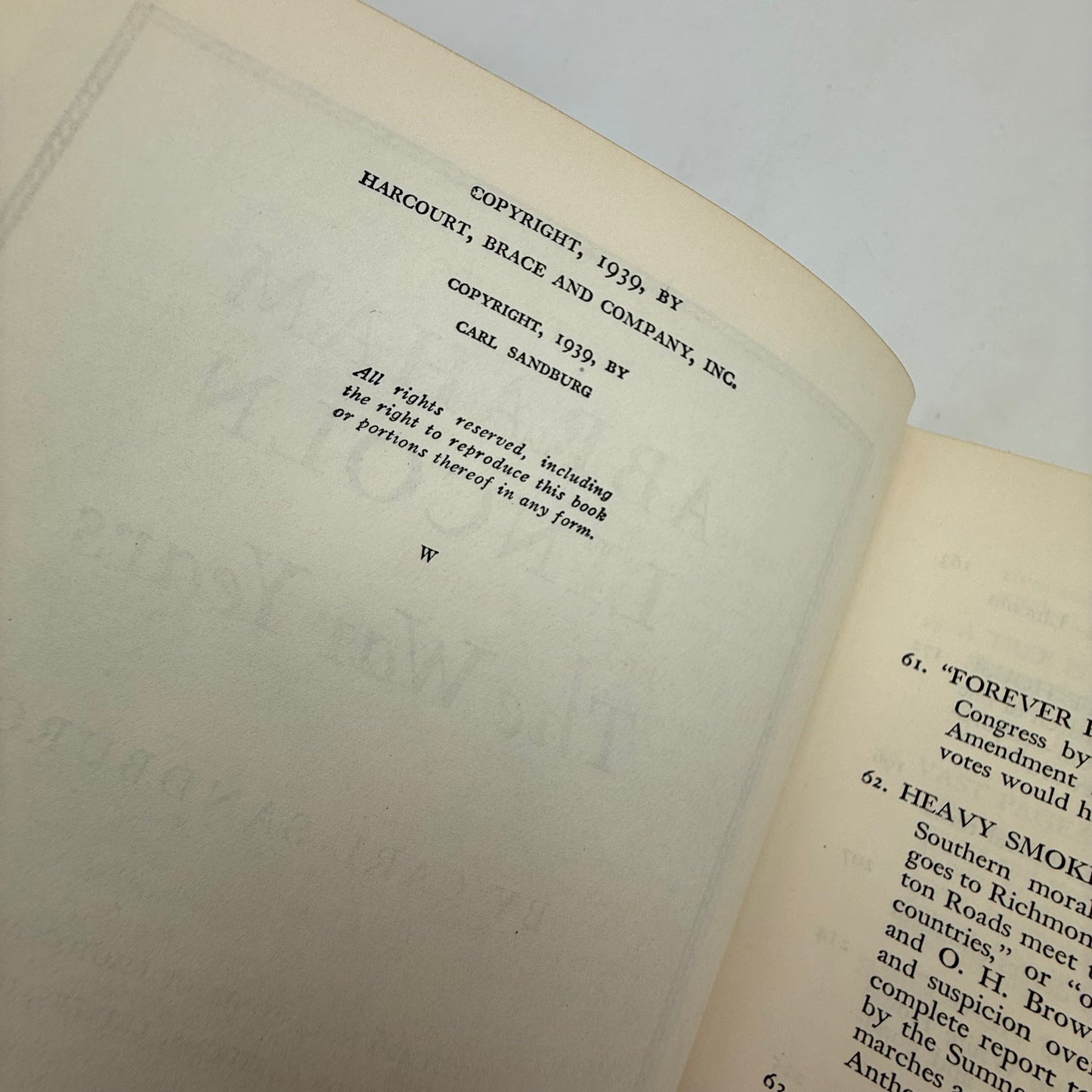 "Abraham Lincoln: The Prairie Years and The War Years" by Carl Sandburg — Complete six volume set