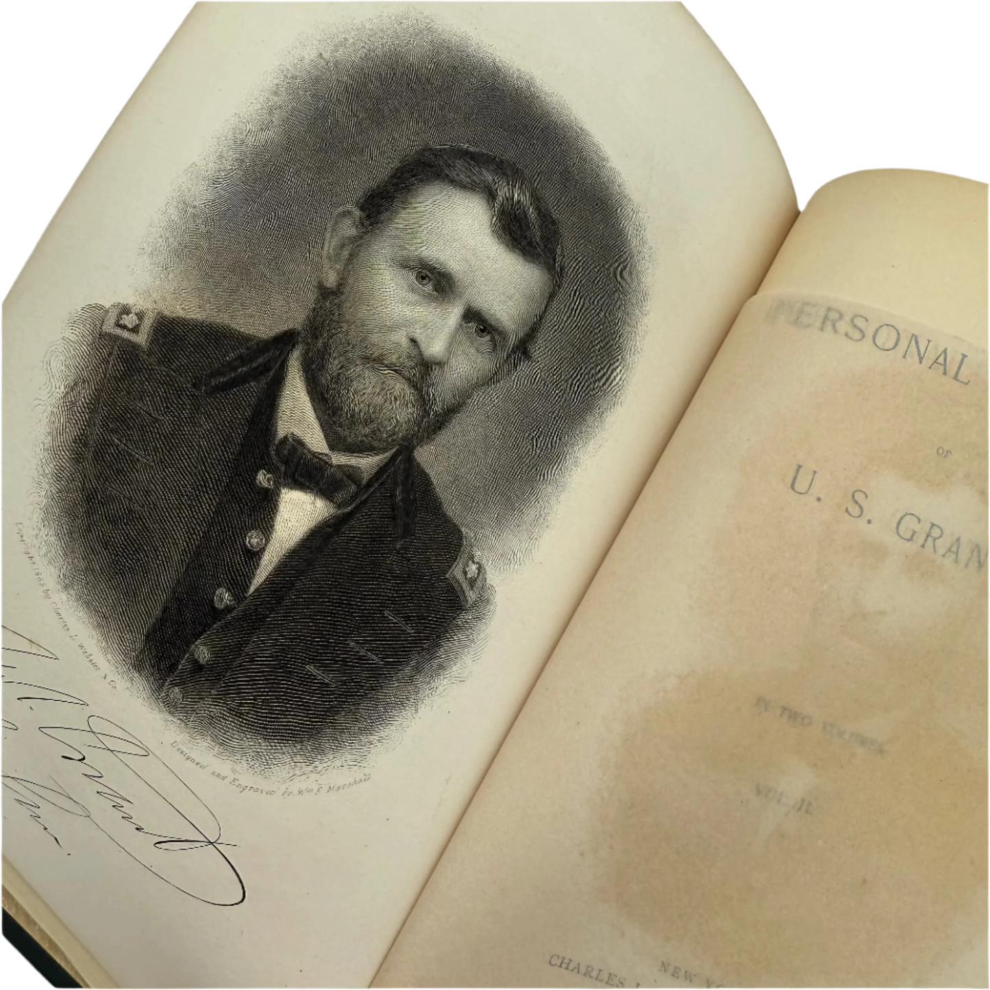 1885-86 Personal Memoirs of U.S. Grant in Two volumes