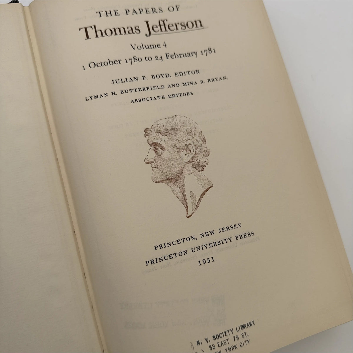 The Papers of Thomas Jefferson — Volumes 4, 7, 8, and 9 — Princeton University Press