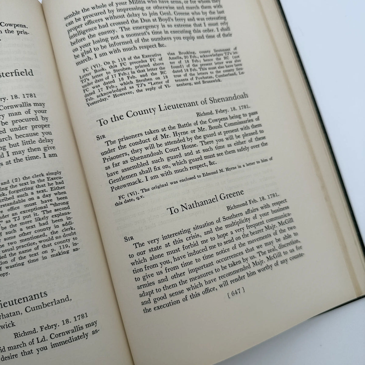 The Papers of Thomas Jefferson — Volumes 4, 7, 8, and 9 — Princeton University Press