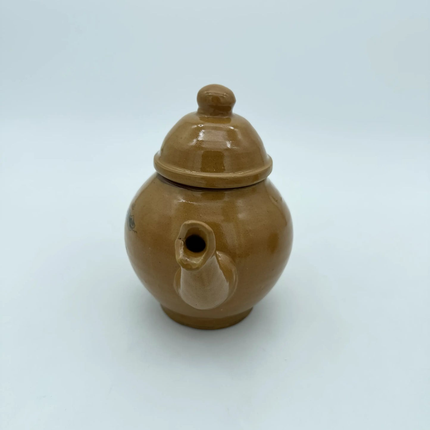 Revolutionary Teapots — "Join or Die" or "No Stamp Act" — Traditional redware made by hand in New England