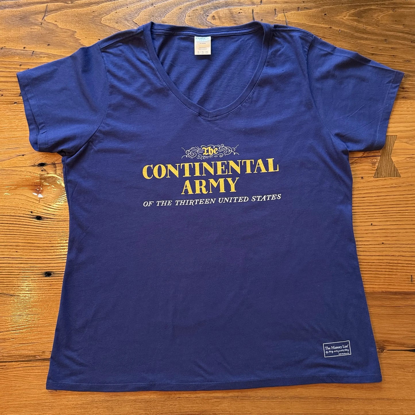 "The Continental Army" Women's fitted v-neck shirt