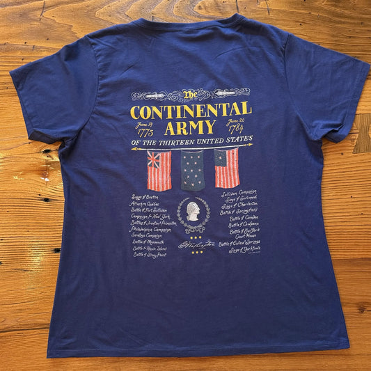 "The Continental Army" Women's fitted v-neck shirt