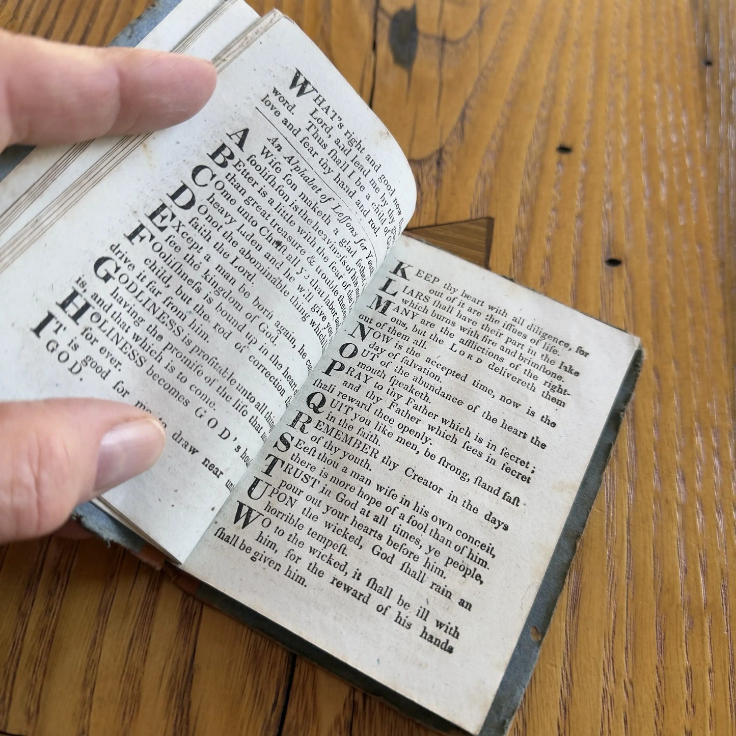 "New England Primer Improved" — 1849 printing of an 1844 reprint of a 1691 book