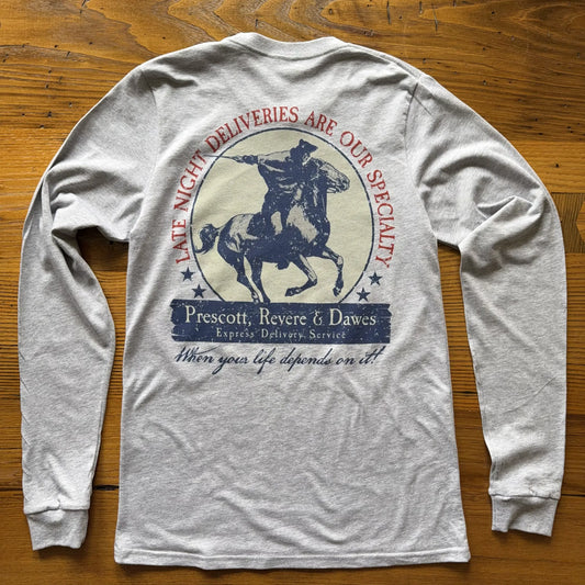 "Prescott, Revere, and Dawes Express Delivery Service" Made in America Long-sleeved shirt