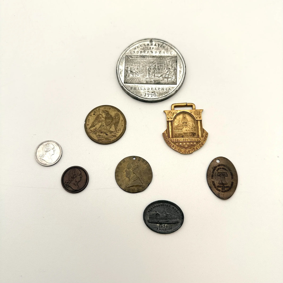 The Great Central Fair in Philadelphia, with George Washington — June 1864 — Bronze and Silver