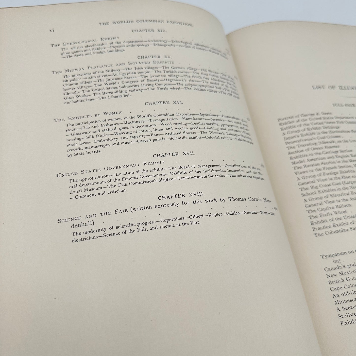 The History of the World's Columbian Exposition — Volume III — Exhibits — With three other publications