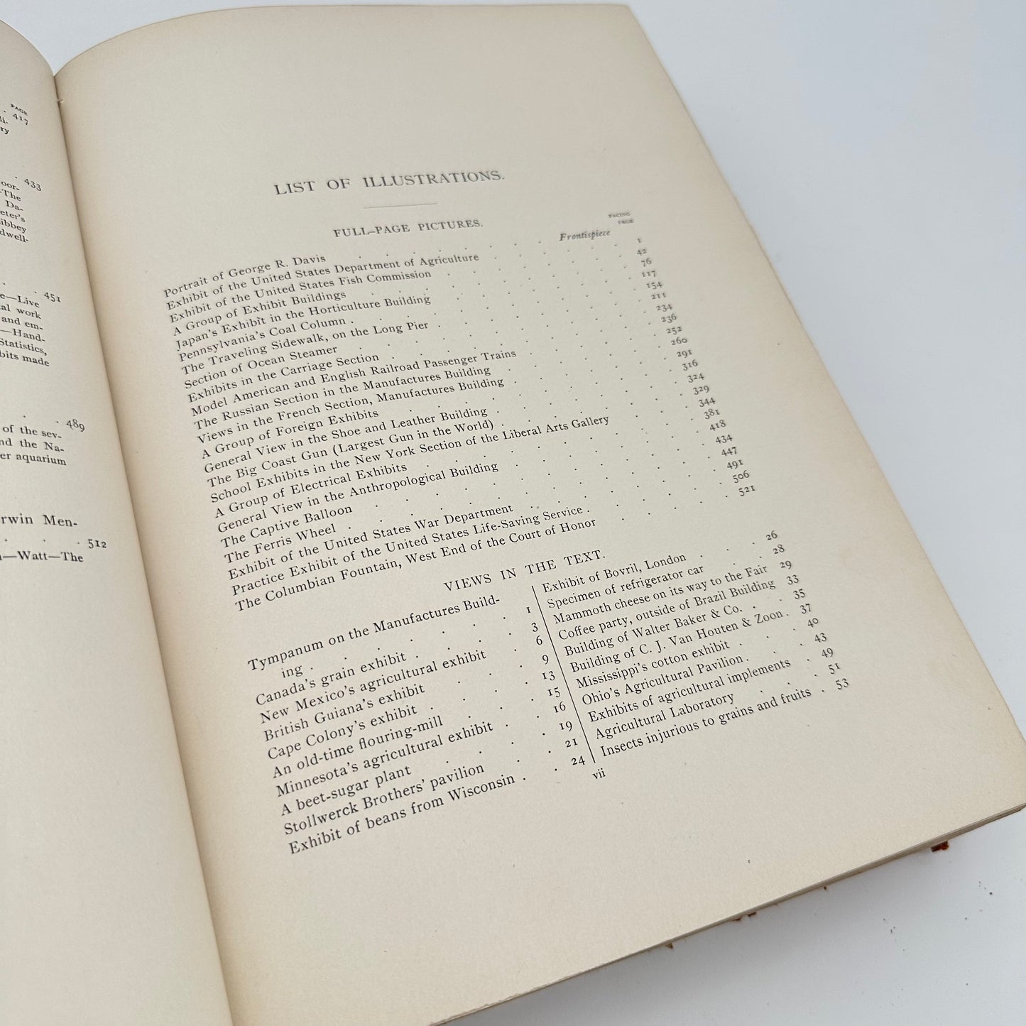 The History of the World's Columbian Exposition — Volume III — Exhibits — With three other publications