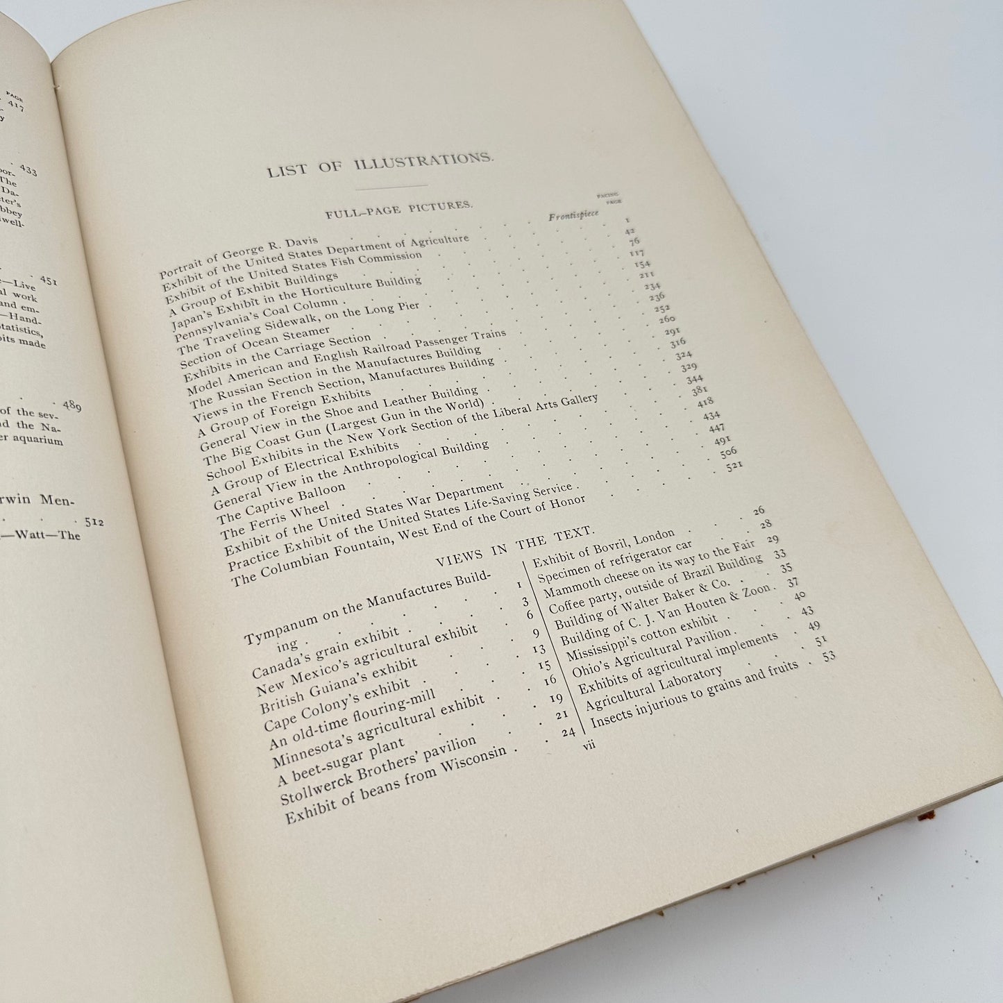 The History of the World's Columbian Exposition — Volume III — Exhibits — With three other publications