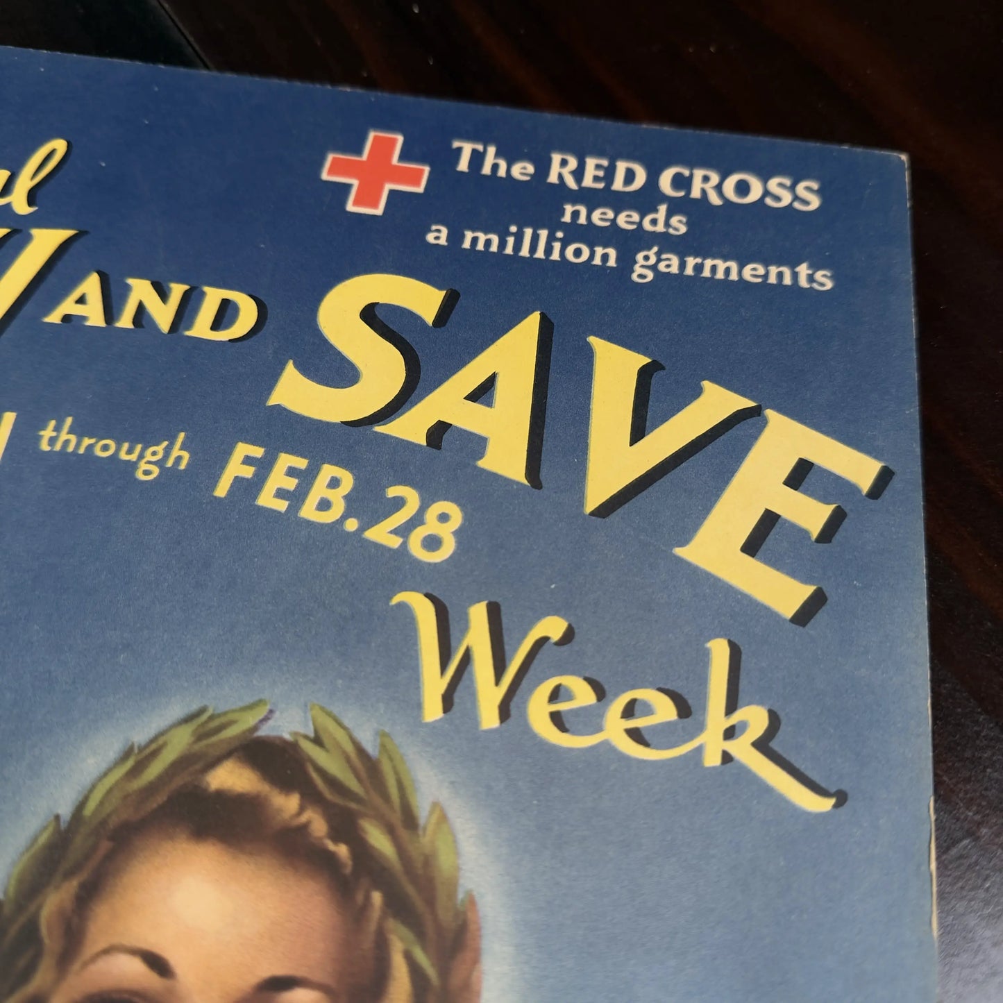 WWII Defense Bond Poster — "National Sew and Save Week"