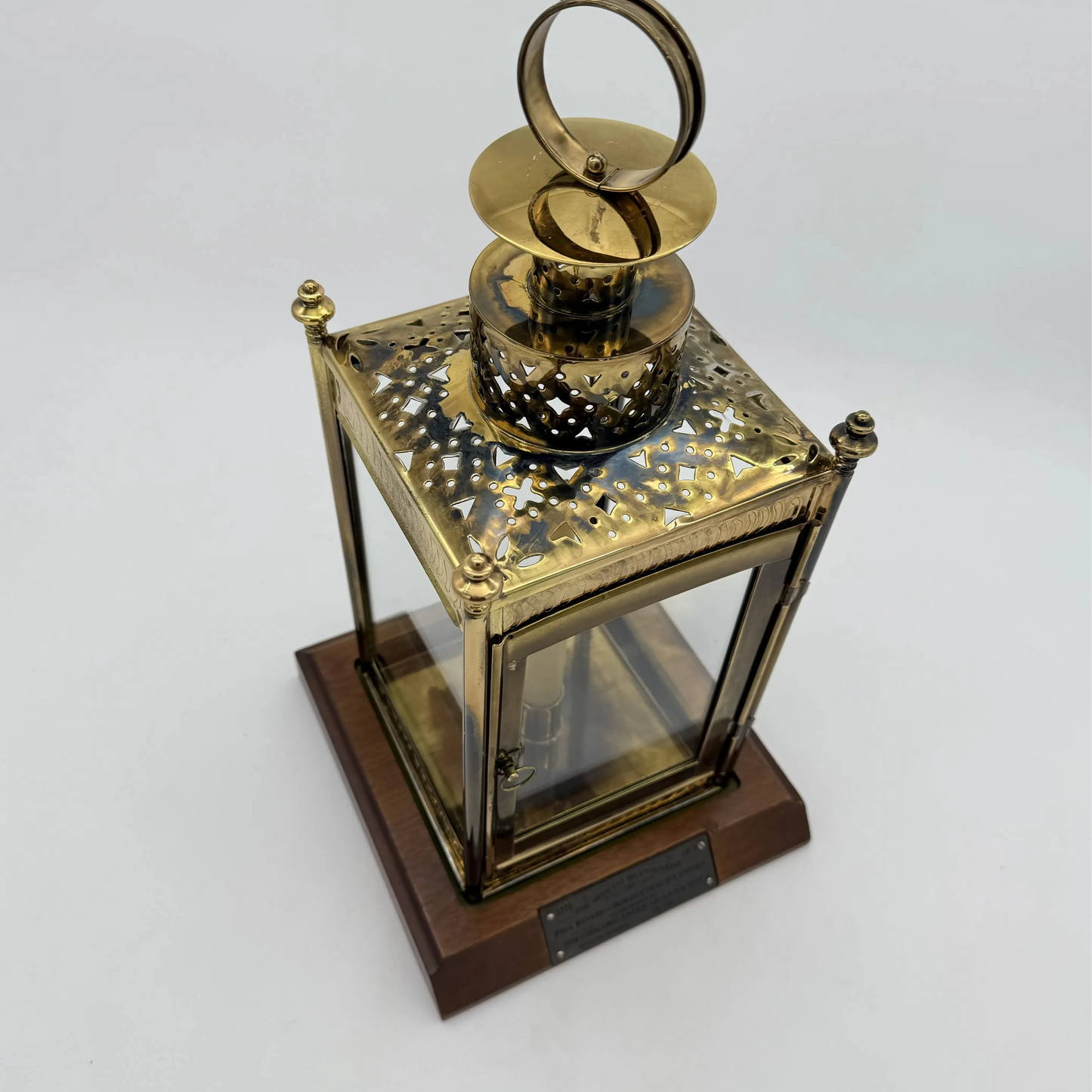 The Official Bicentennial Paul Revere-North Church Lantern Authorized by the Concord Antiquarian Society — Brass plated