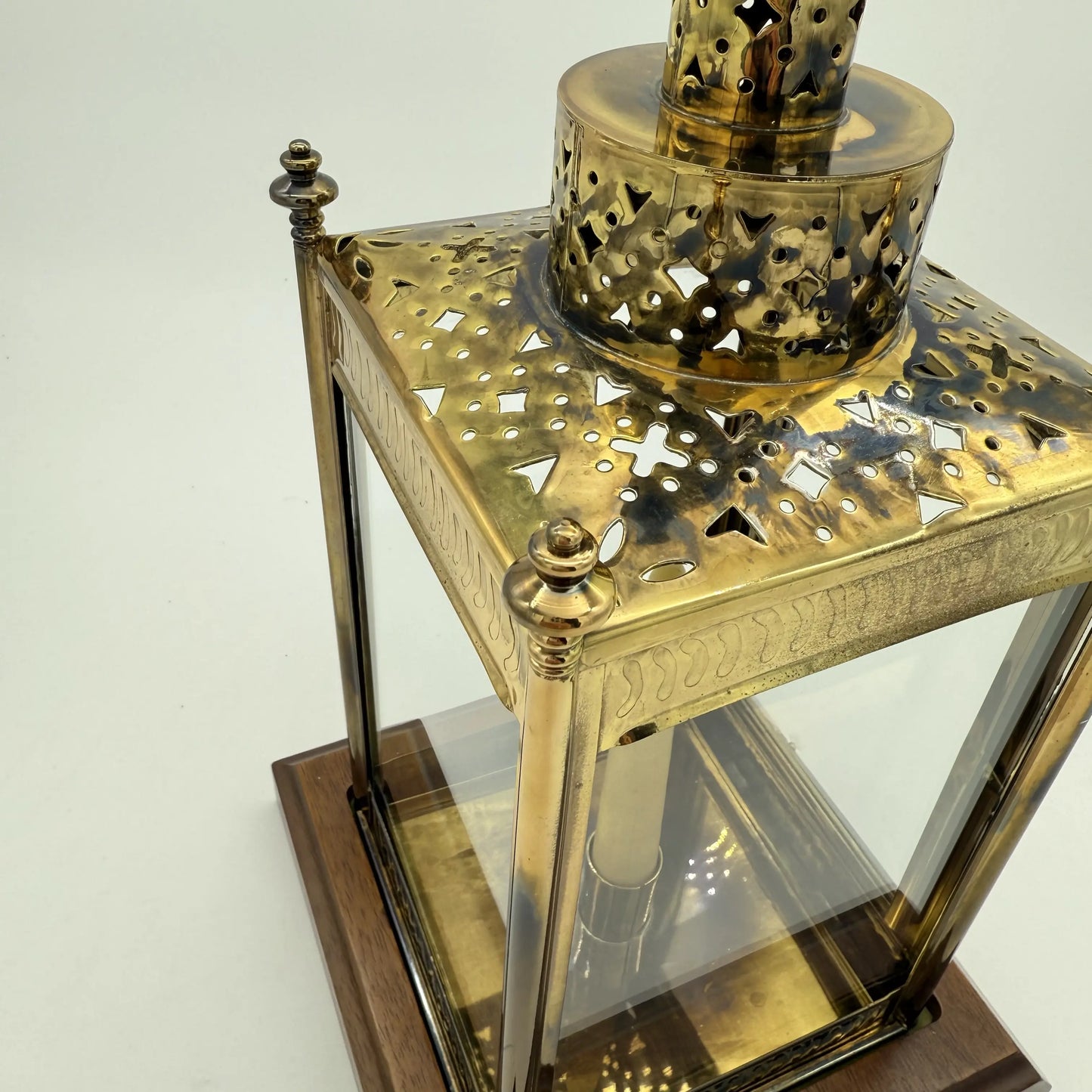 The Official Bicentennial Paul Revere-North Church Lantern Authorized by the Concord Antiquarian Society — Brass plated
