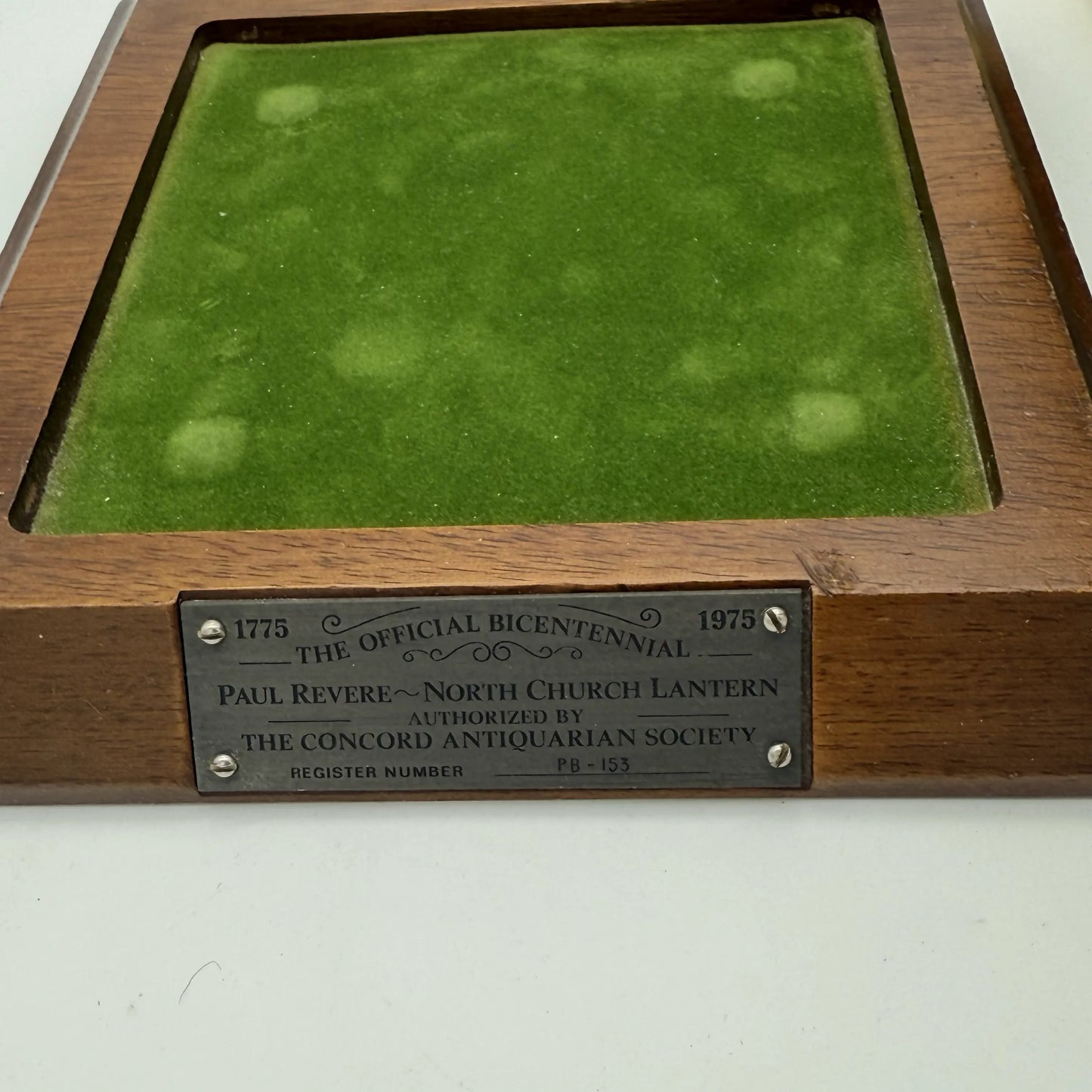 The Official Bicentennial Paul Revere-North Church Lantern Authorized by the Concord Antiquarian Society — Brass plated