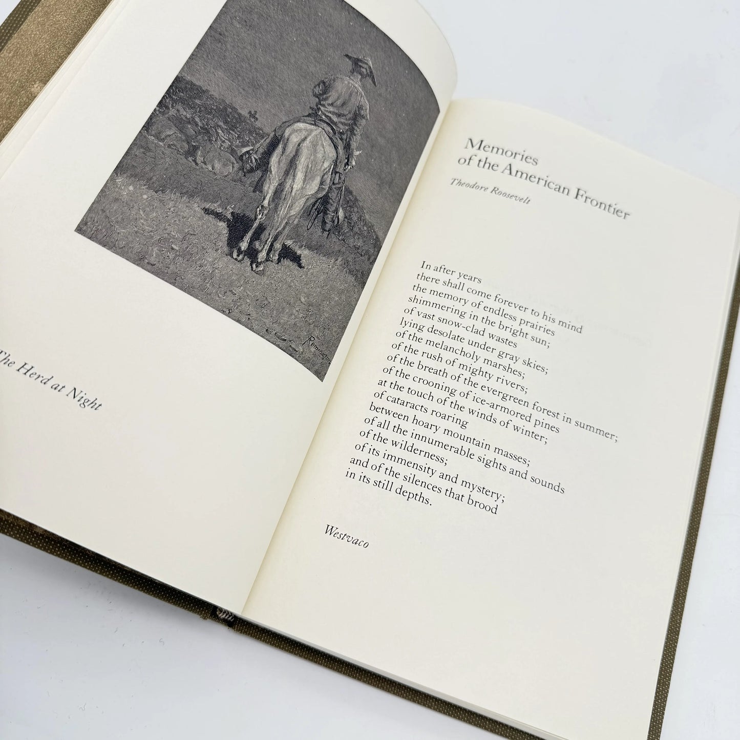"Memories of the American Frontier" by Theodore Roosevelt — In its original slipcase