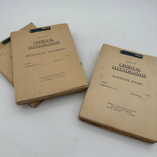 Army MP manuals from Germany