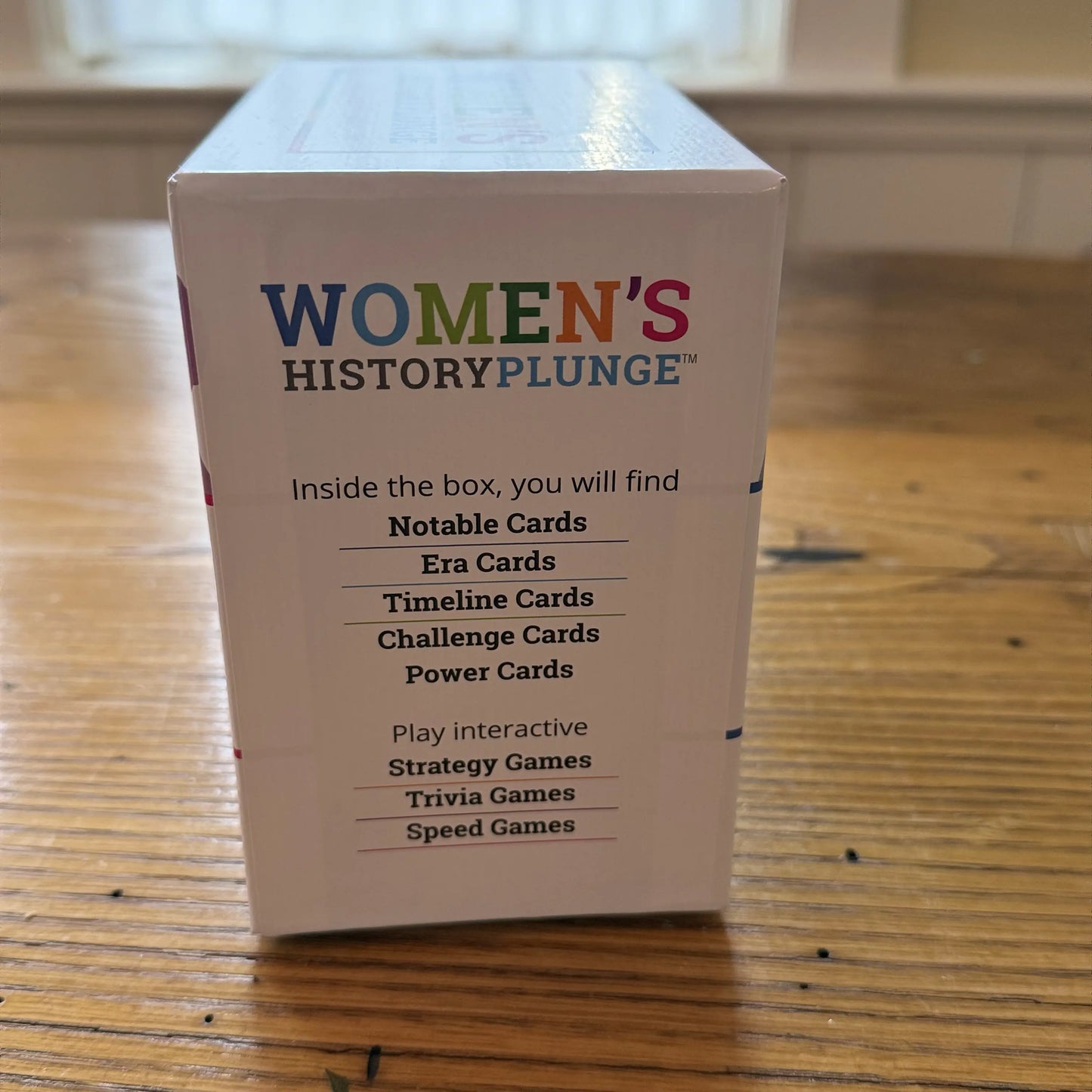 Women's HistoryPlunge game