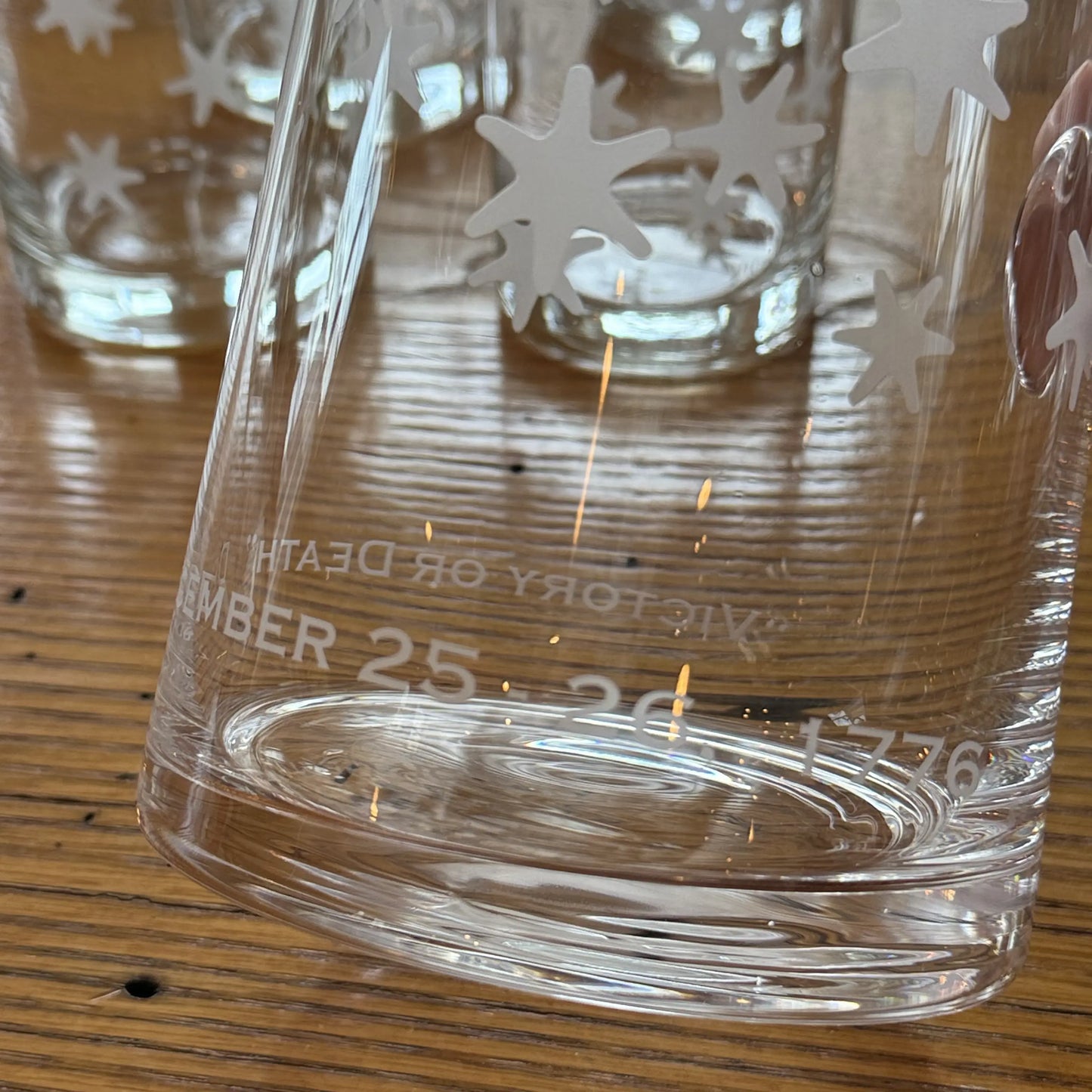 "Victory or Death" Revolutionary Tankard Pitcher  showing the stars from Washington's HQs flag — Made in America