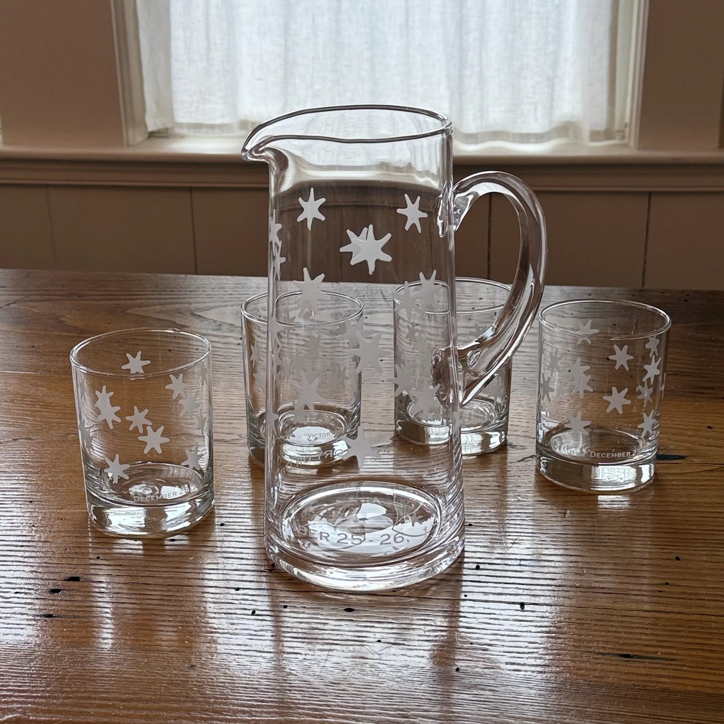 "Victory or Death" Revolutionary Tankard Pitcher  showing the stars from Washington's HQs flag — Made in America