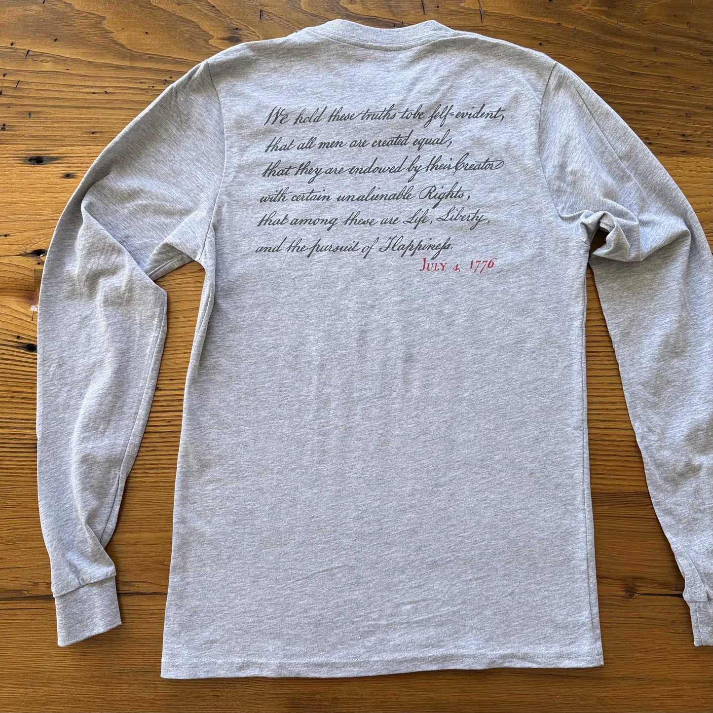 Huzzah! July 4, 1776 Long-sleeved shirt — Made in America