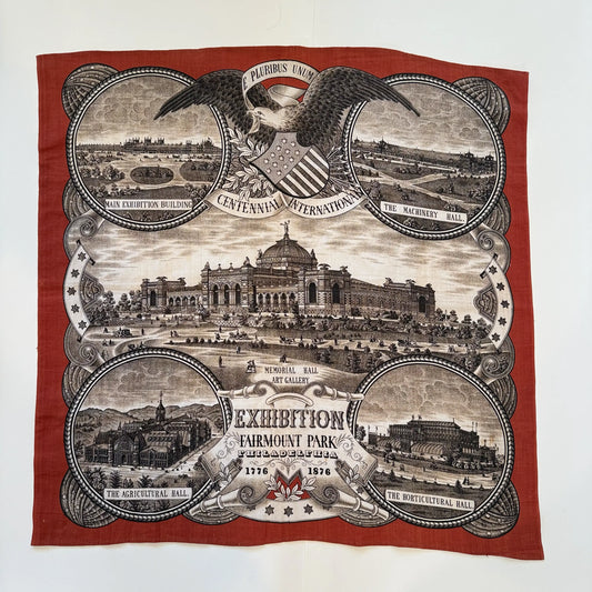 1876 Centennial International Exhibition printed cloth