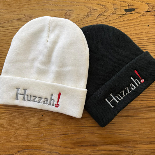 Embroidered "Huzzah! 1776" Fleece-Lined Tall Knit Cap