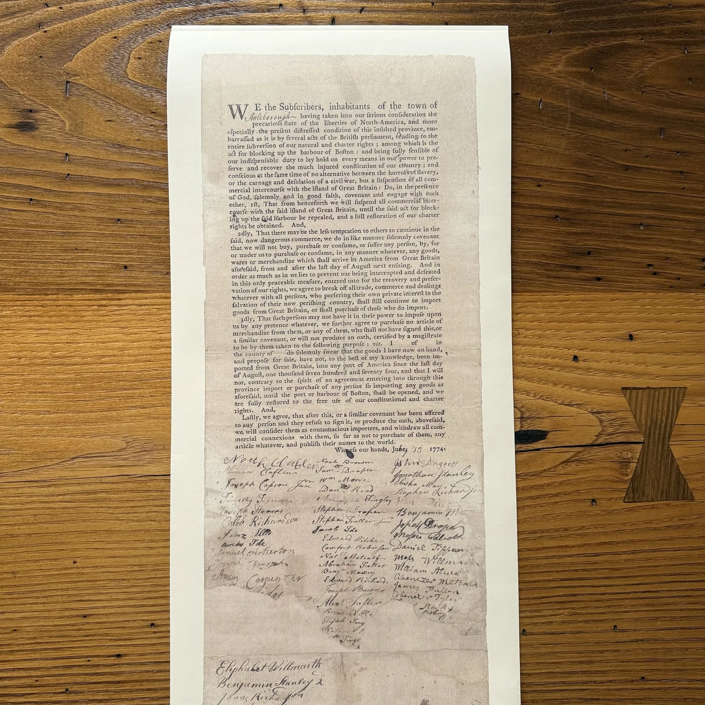 1774 Solemn League and Covenant — Print — Only 6 available