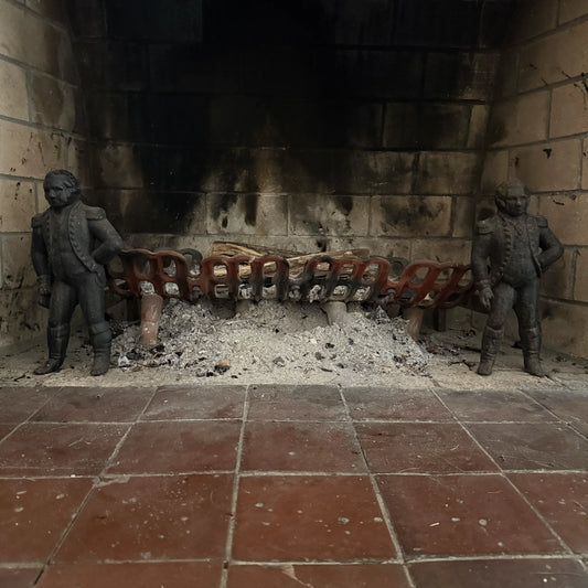 George Washington cast iron andirons